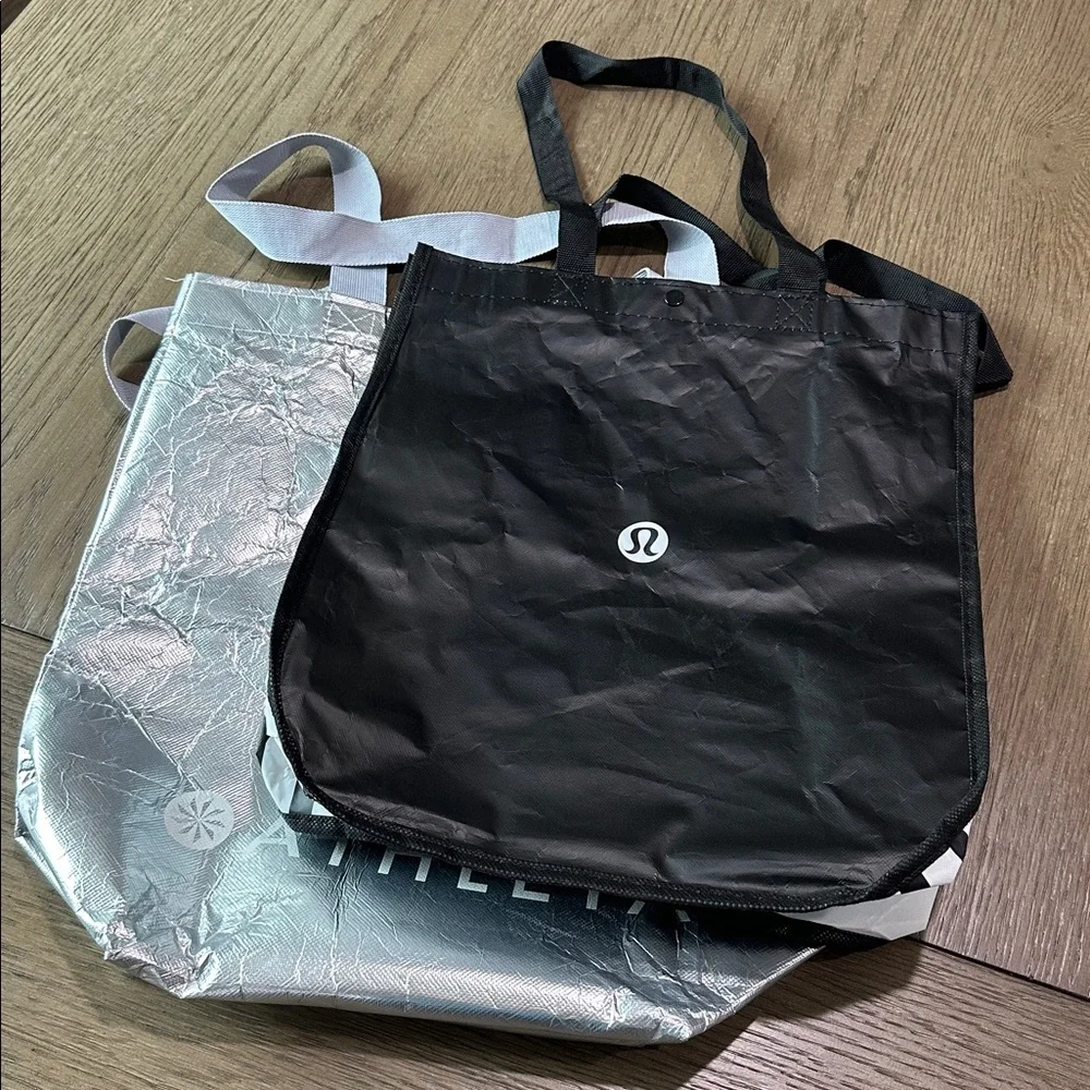 Bundle of 2 Large Reusable Tote Bags- Lululemon and Athleta - Picture 2 of 8